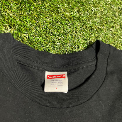 Supreme Strawberries Black Longsleeve Size Large USED x13562