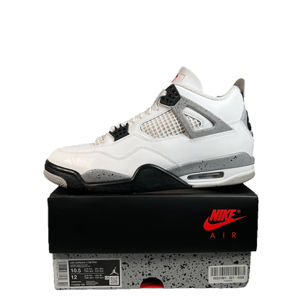 Jordan 4 White Cement (2025) Size 10.5 USED s22611