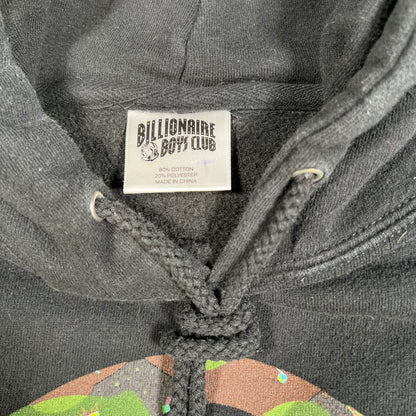 Billionaire Boys Club x Soulection BBC Black/Camo Hoodie Size Small USED x14377