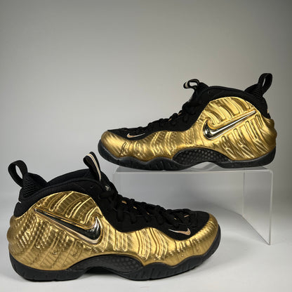 Nike Air Foamposite Pro Metallic Gold (2017) Size 10.5 USED s19593