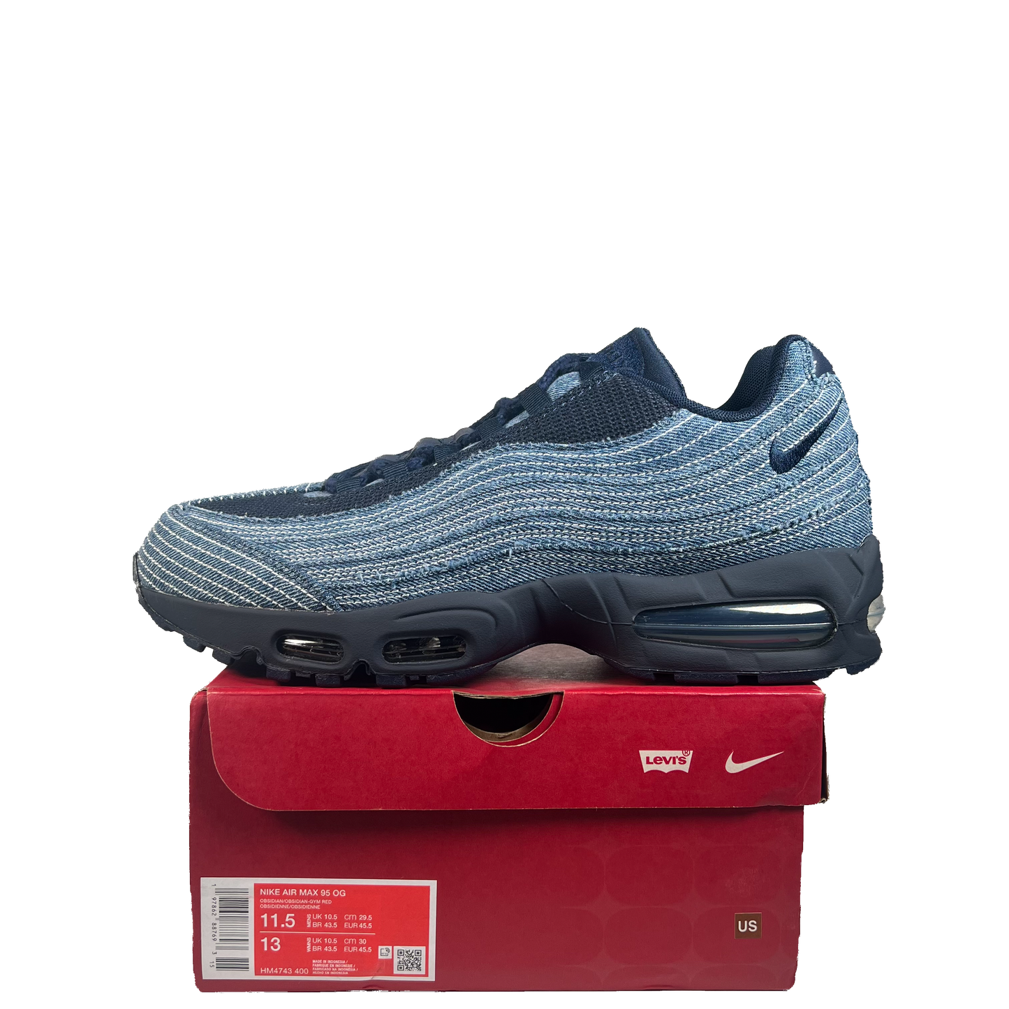Nike Air Max 95 Levis Obsidian (2025) Size 11.5 USED S21552