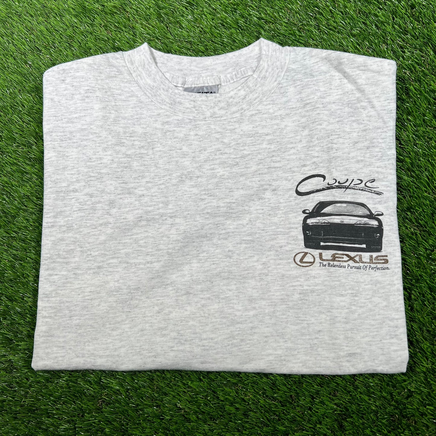 1990s Lexus Coupe Grey Tee Size Medium USED v17011