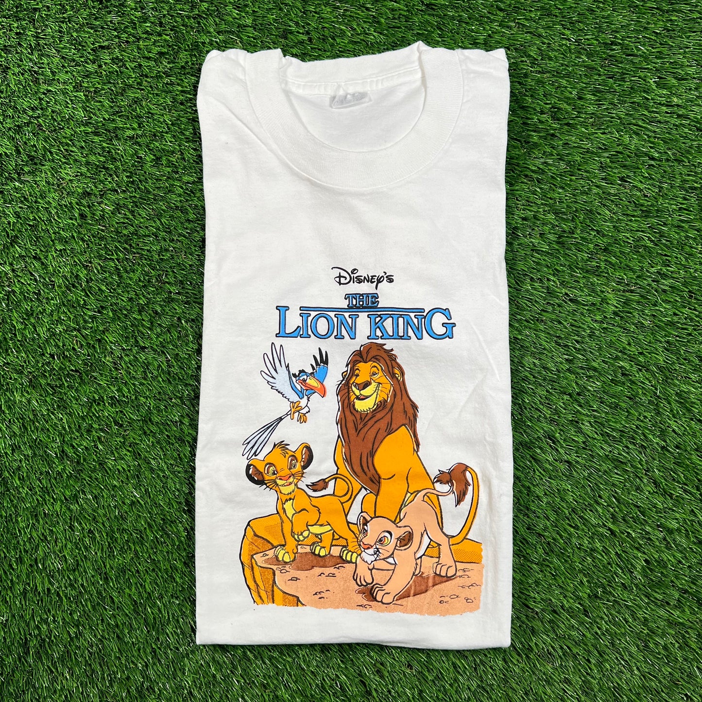 Disneys Kids The Lion King White Tee Size Small (Kids) USED v18433