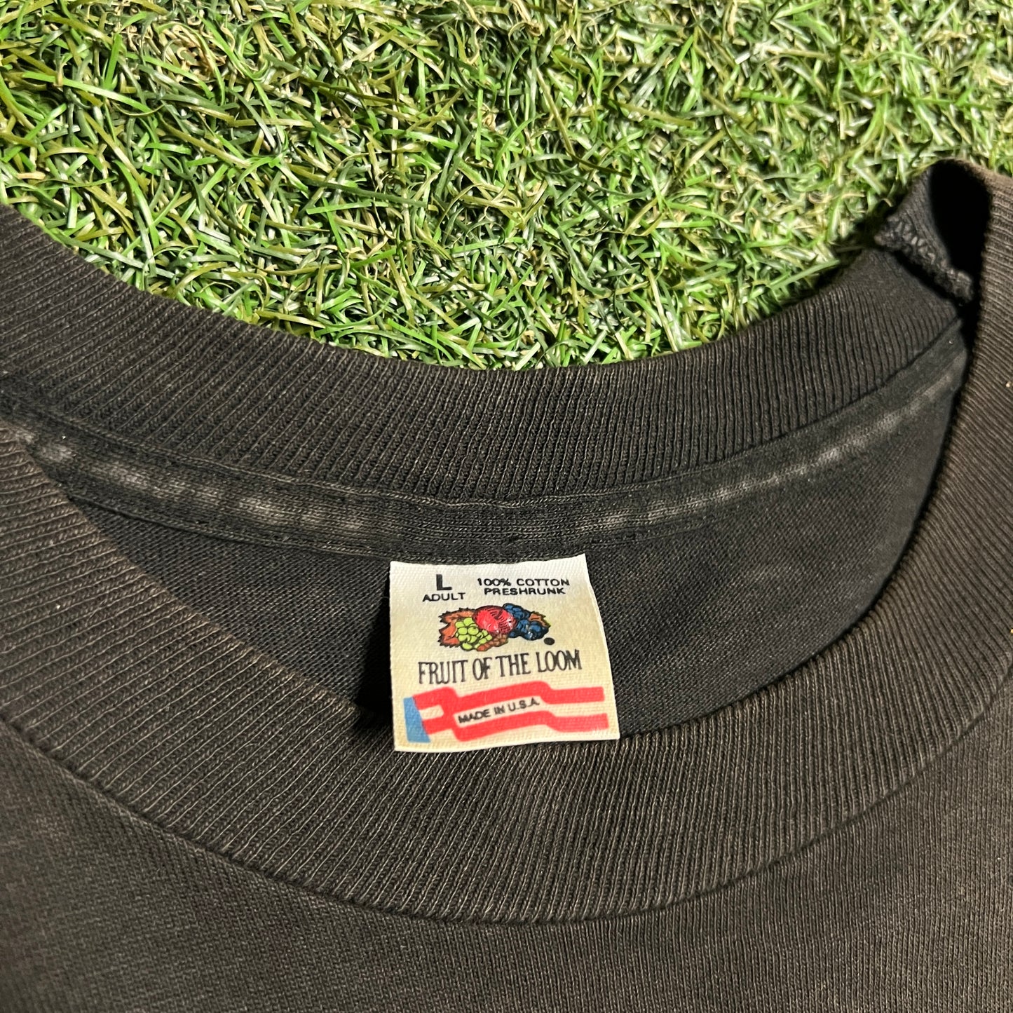 1992 Heckle & Jecle Birds Cartoon Black Tee Size Large USED v16399
