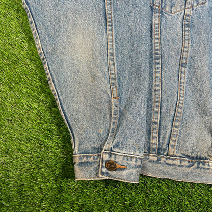 1990s Budwesier Denim Jacket Size XL USED v17986