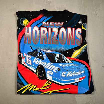 1996 Mark Martin Valoline Black Racing Nascar Tee Size XL USED v17809