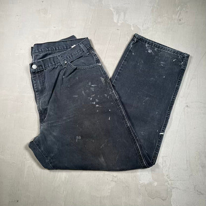 Y2K Dickies Workwear Black Canvas Pants Size 40x34 USED v20144