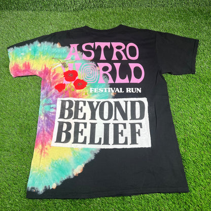 2018 Travis Scott Volume You May Experience Turbulence Black Tee Size Large USED x14568