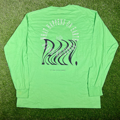 Kendrick Lamar Dam 2017 Green Tour Tee Size XL USED x14530