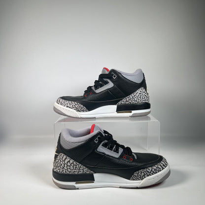 Jordan 3 Black Cement (2018) Size 5.5y USED s22170