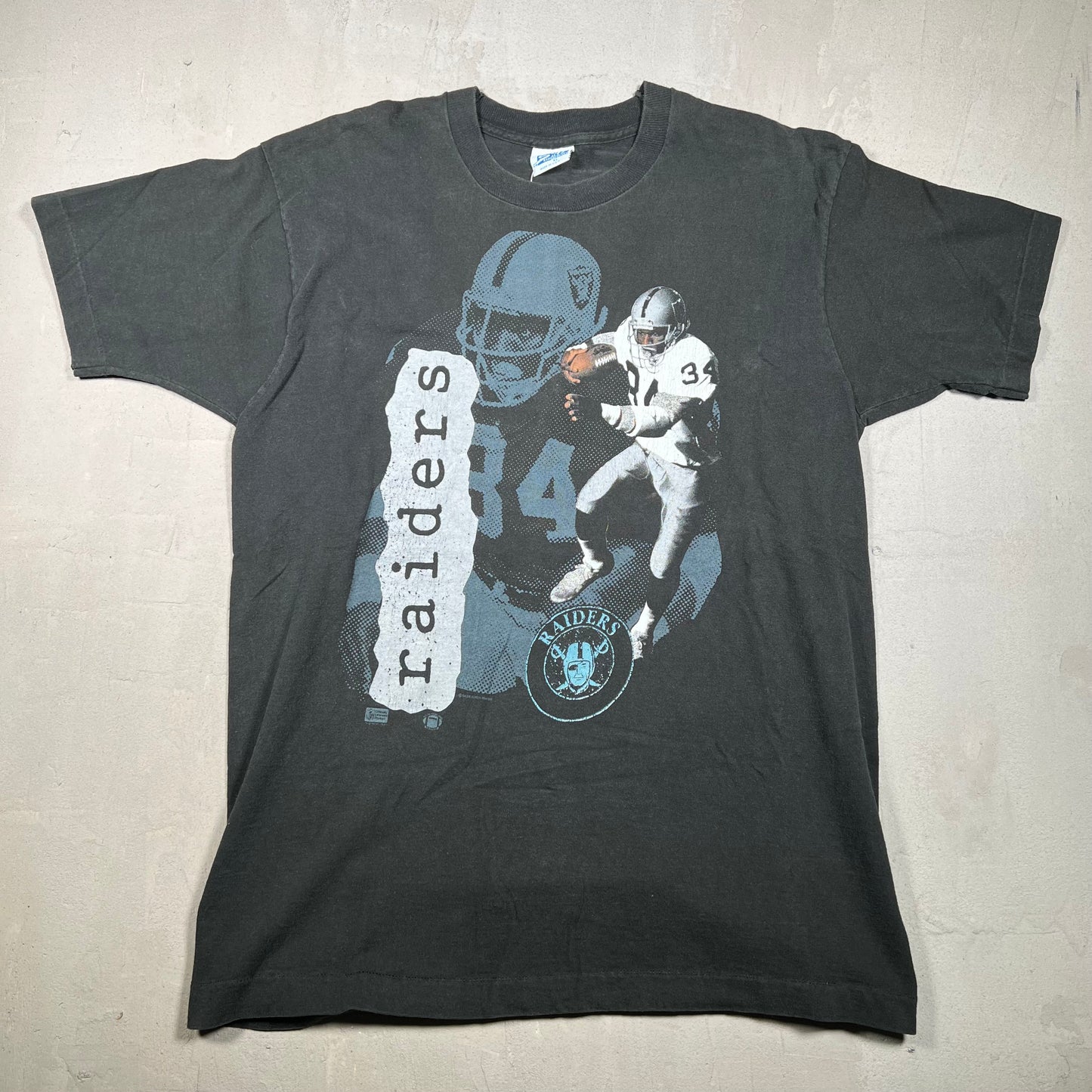 1987 Bo Jackson Salem Sports Black Tee Size XL USED v16301