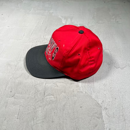 1990s St John's Red/Black Snapback Hat USED v20282