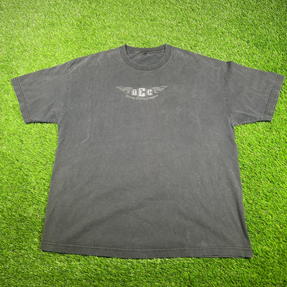 Y2K Orange County Choppers "OCC" Black Tee Size Large USED v17054
