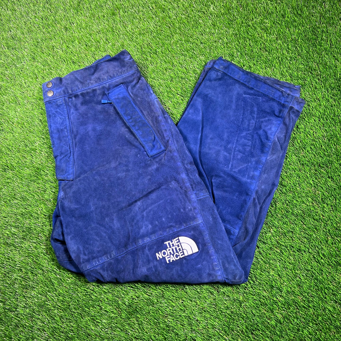 Supreme The North Face Suede Mountain Blue Pants (2023) Size Small USED x16729
