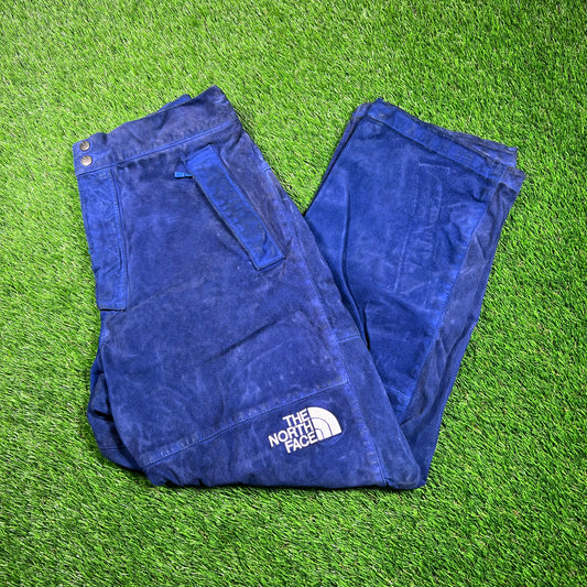 Supreme The North Face Suede Mountain Blue Pants (2023) Size Small USED x16729