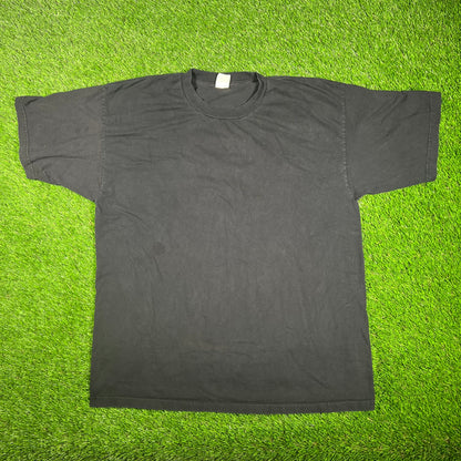 Y2K Dont Gamble With Your Rights Black Tee Size XXL USED v17443