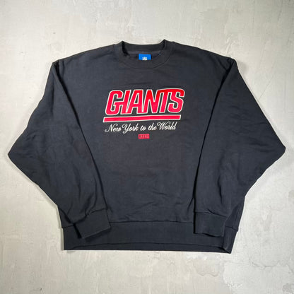Kith NY Giants Black Crewneck Size Large USED x18828