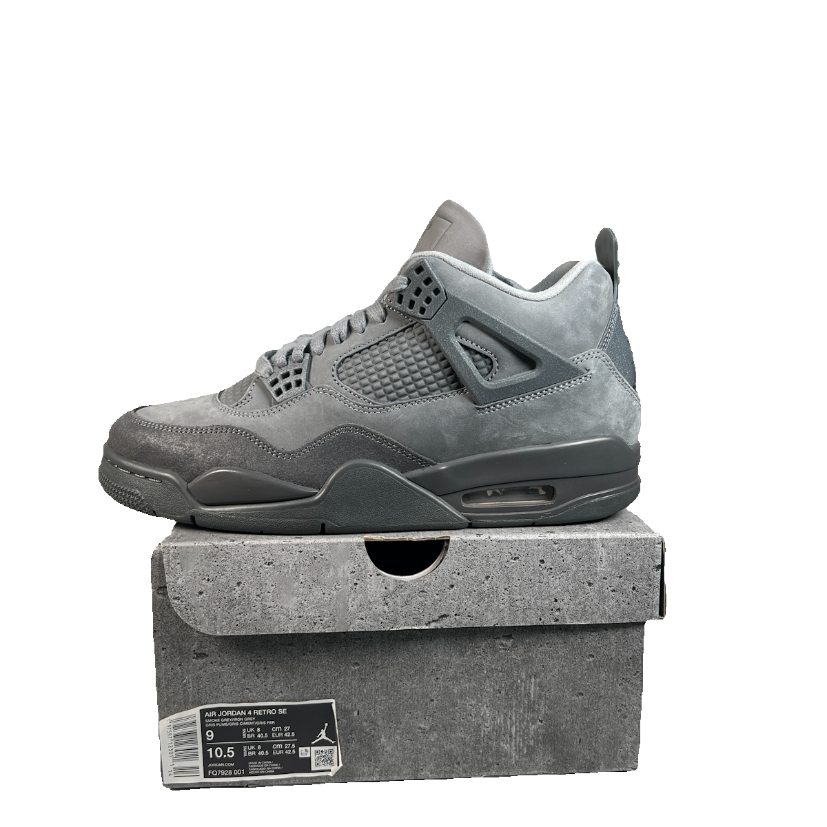 Jordan 4 Paris Olympics Wet Cement (2024) Size 9 USED s23039