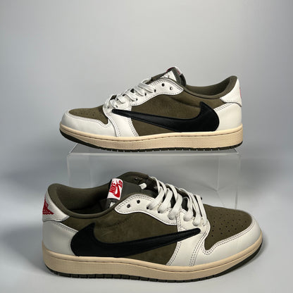 Jordan 1 Low Travis Scott Medium Olive (2024) Size 10 USED s17648