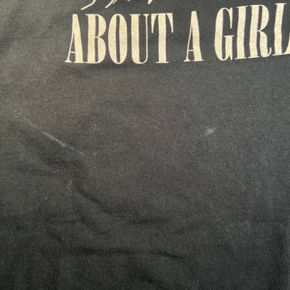 Y2K Nirvana About a Girl Black Tee Size XXL USED v18859