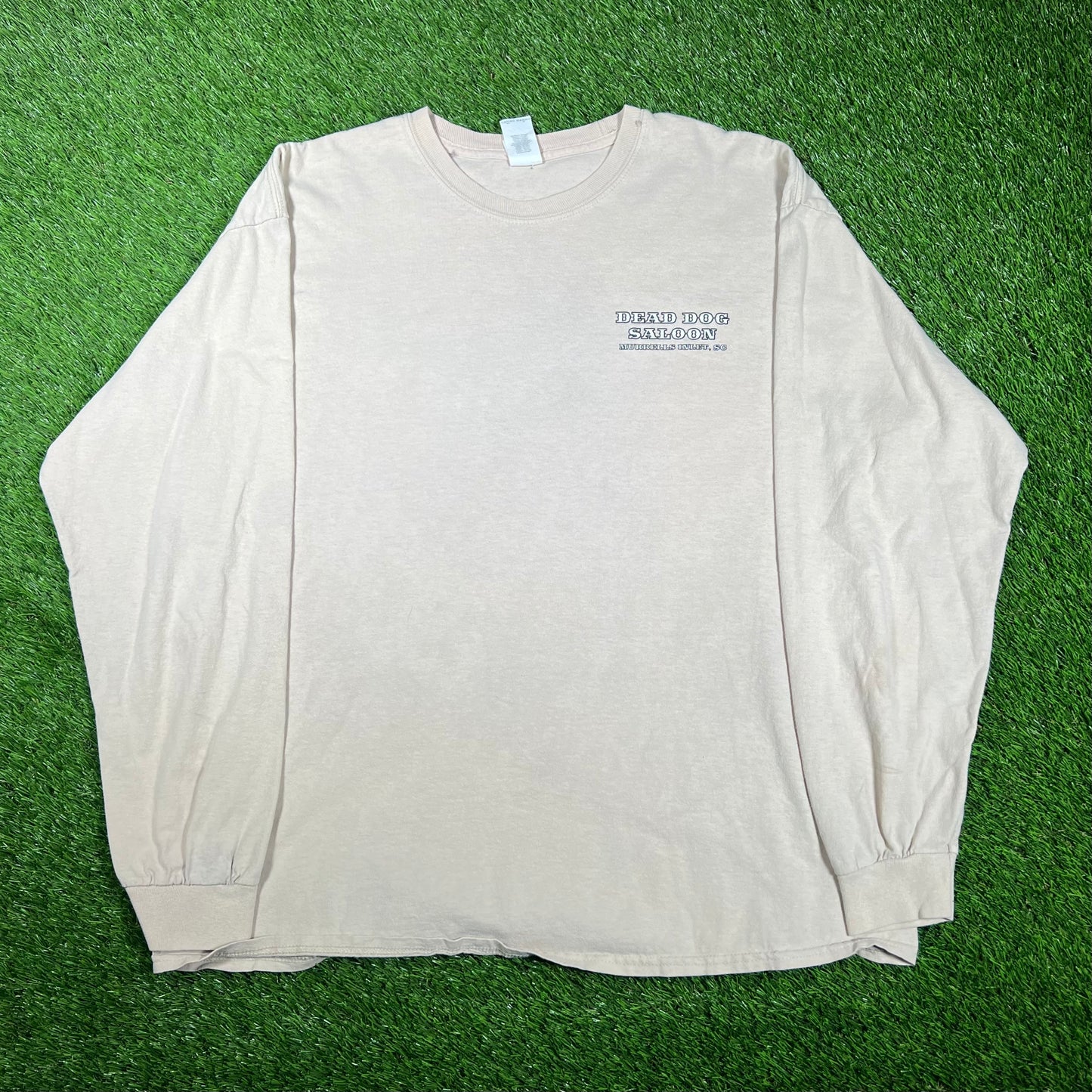 Dead Dog Saloon SC Tan Longsleeve Size XL USED v17348