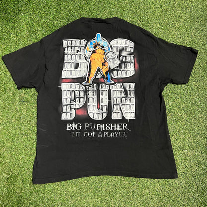 Dbruez Big Pun Modern Rap Style Black Tee Size XL USED x13669