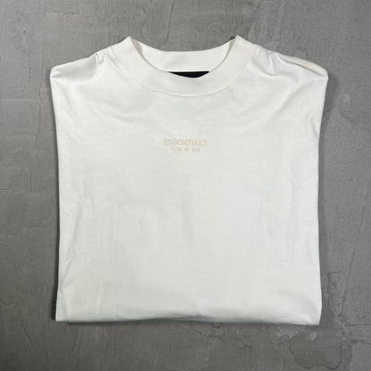 Essentails Fear Of God White LongSleeve Size Medium USED x18984
