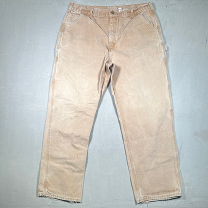 1990's Carhartt Tan Carpenter Pants Size 32 USED v19280
