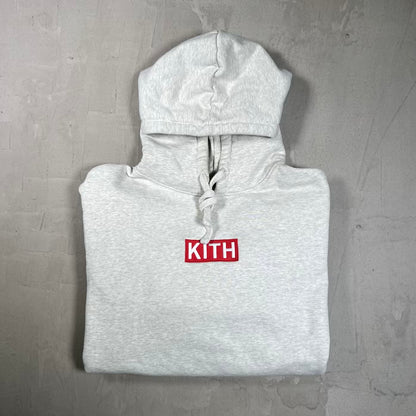 Kith Disney Mickey Sleeve Patches Hoodie Grey Size XL USED x18830