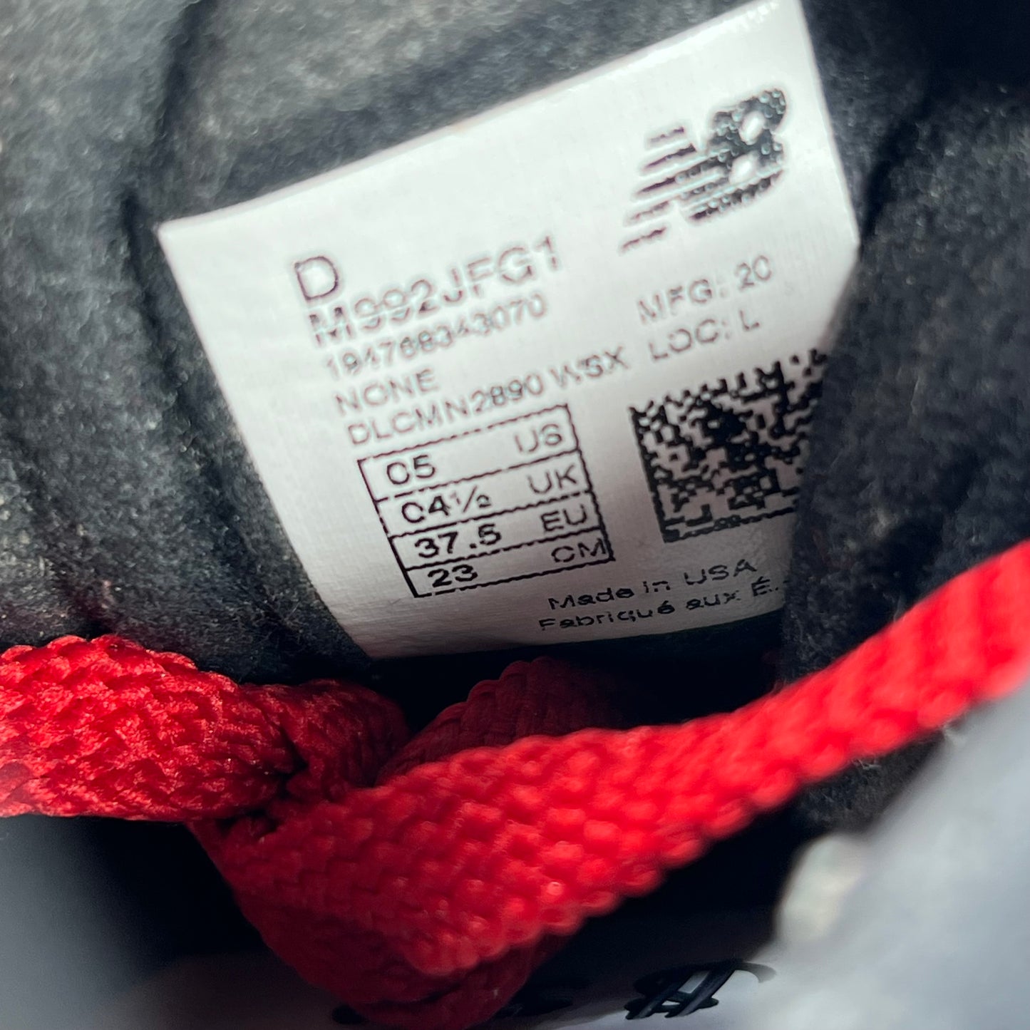 New Balance 992 Joe Freshgoods No Emotions Are Emotions Size 5 USED NO BOX s13488