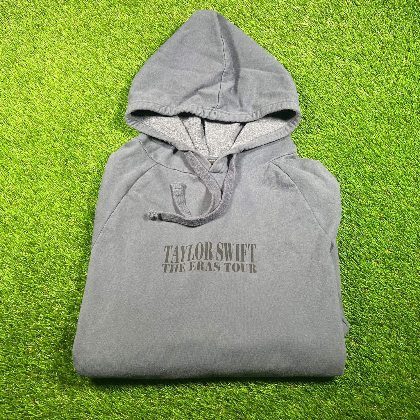 Taylor Swift Eras Tour 2024 Blue Hoodie Size Large USED v17568