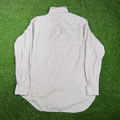 1990's Burberry's Stripped Shirt Size Medium USED v17422