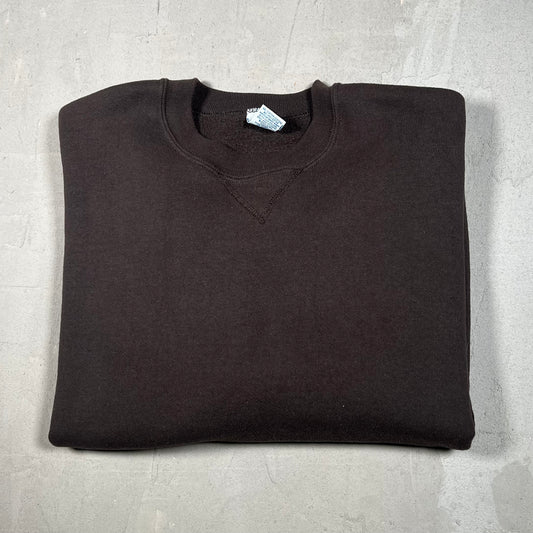 1990s Russell Atheltic Brown Crewneck Size Large USED v19056