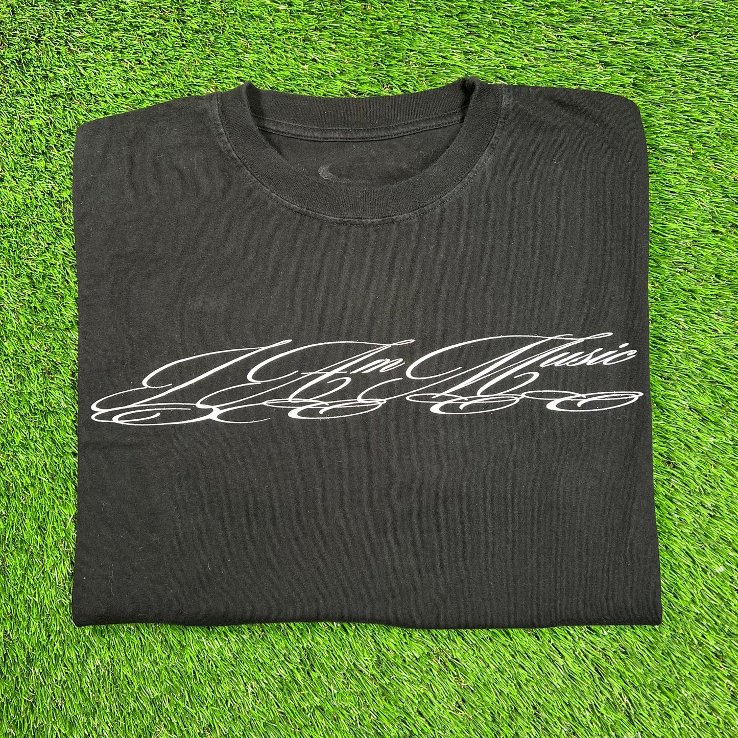 Playboi Carti I Am Music Curisve Black Tee Size Large USED x16301