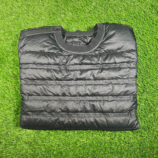 Nike Puffy Black Crewneck Size Large USED v17909