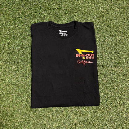 In N Out California Black Tee Size XL USED v15975