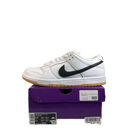 Nike SB Dunk Low White Gum (2023) Size 9.5 USED s21176