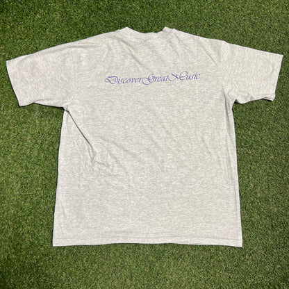 1990s Tuesday Musical Club Grey Tee Size XL USED v16126