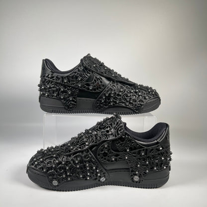 Nike Air Force 1 Low Swarovski Retroflective Crystals Black (2021) Size 8.5M/10W USED s18946