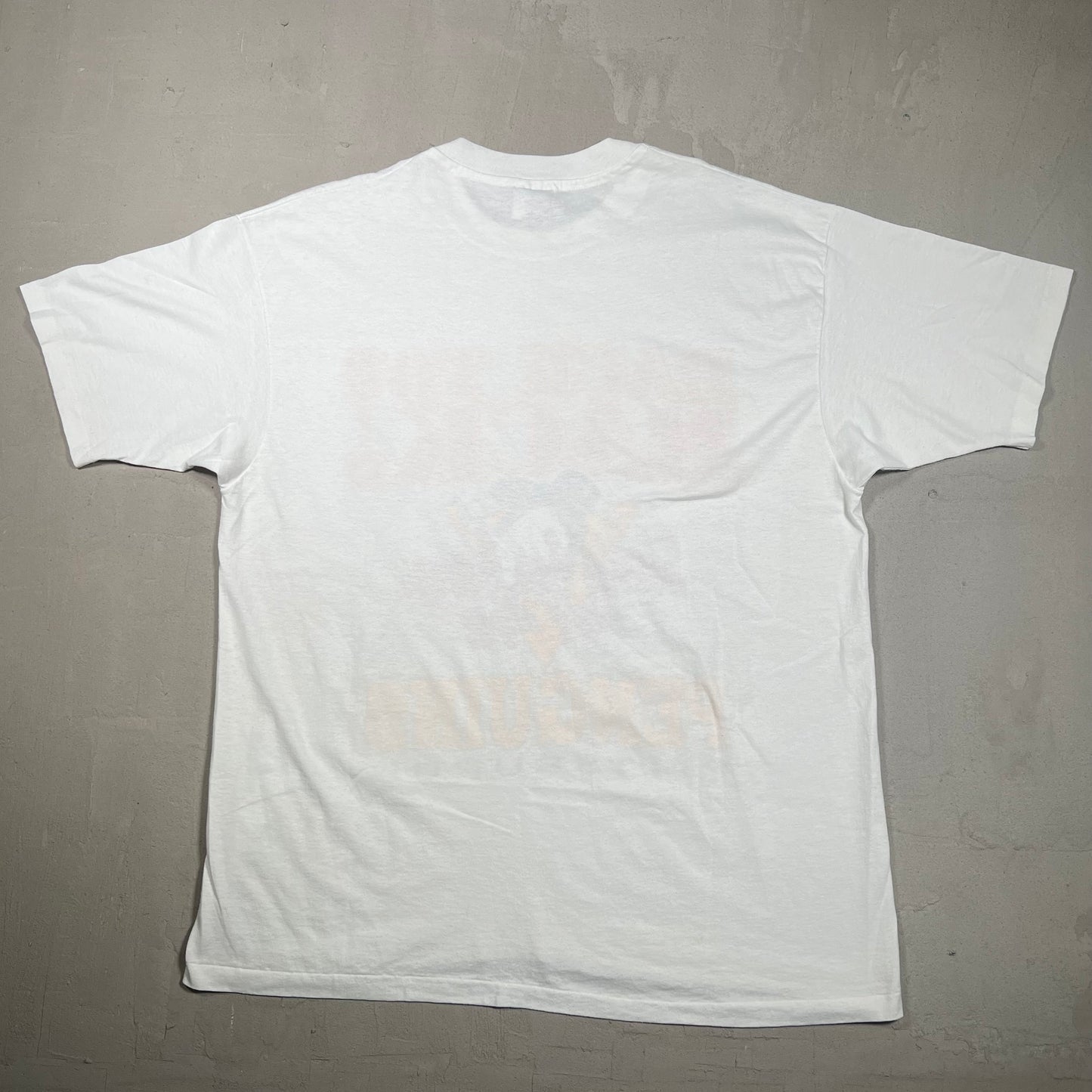 1992 Penguins Stanley Cup Champs White Tee Size XL USED v16675