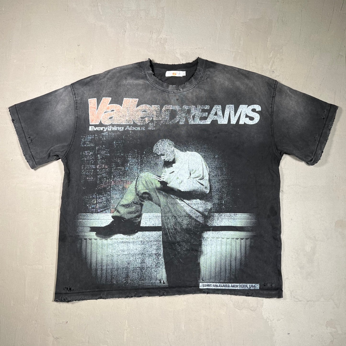 Vale Stanley Everthing About AOP Black Tee Size XXL USED X17544