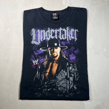 2009 WWE Undertaker Black Grave Tee Size Small USED v19046