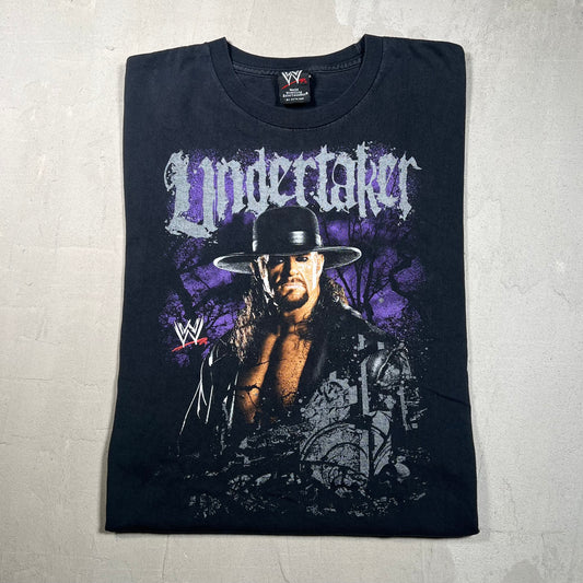 2009 WWE Undertaker Black Grave Tee Size Small USED v19046