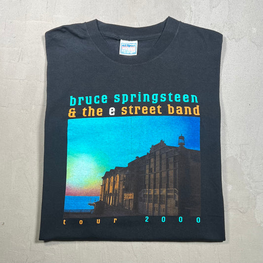 Bruce Springsteen and the E Street Band Black Tee Size XL USED v15128