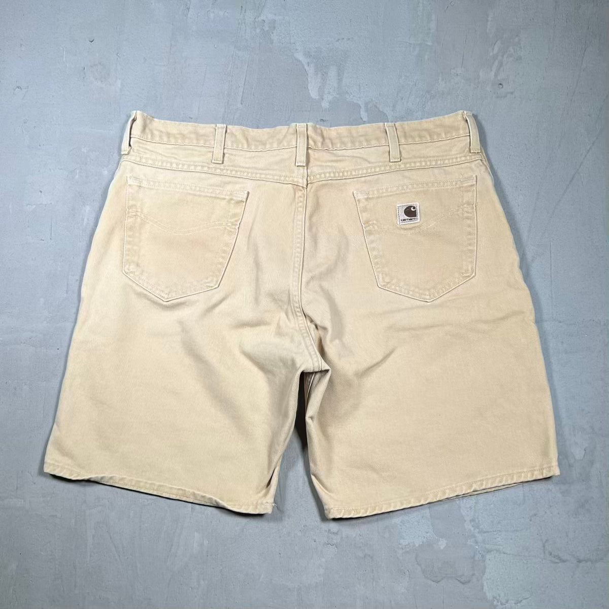 1980s Carhartt Tan Workwear Shorts Size 40 USED v20135