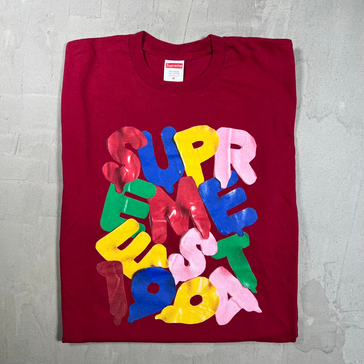 Supreme Cardinal Balloon Tee Size Medium USED x18733