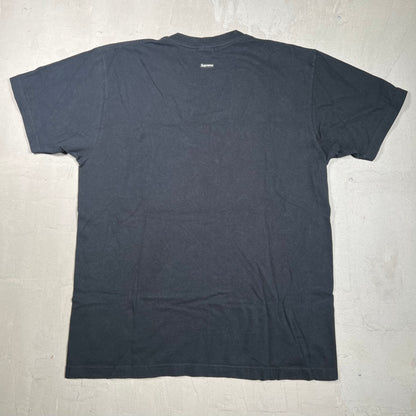 Supreme Mum and Dad Black Tee Size Large USED x17371