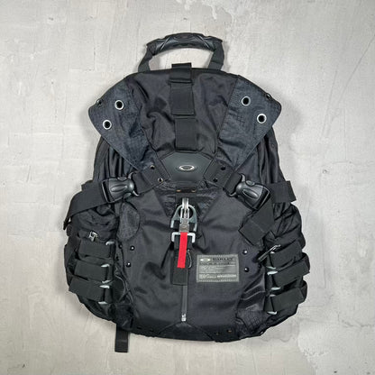 Y2K Oakley Kitchen Sink Backpack Black USED v20286