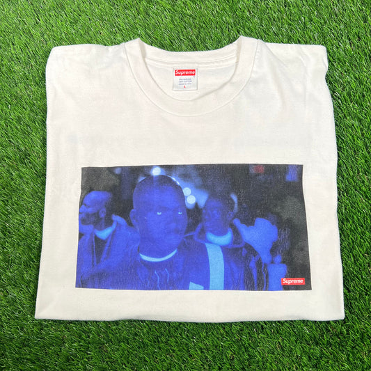 Supreme Belly White Tee Size Large USED x15660