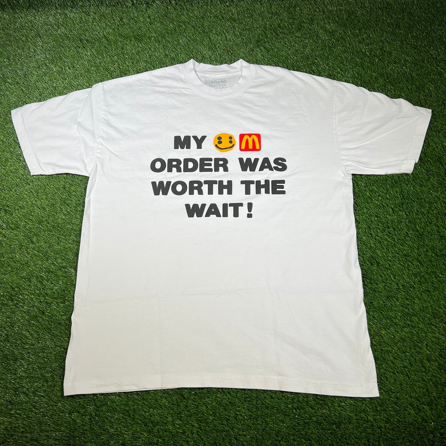 CPFM x McDonalds "My Order" White Tee Size XL USED x14312